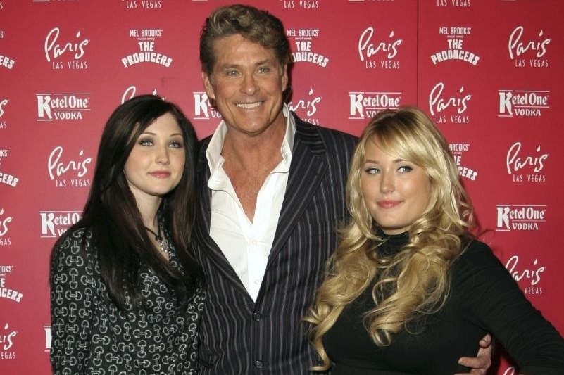 David Hasselhoff s dcerami Hayley a Taylor-Ann.