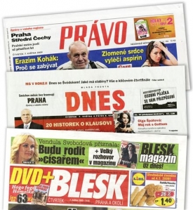 Tři nejčtenější deníky.