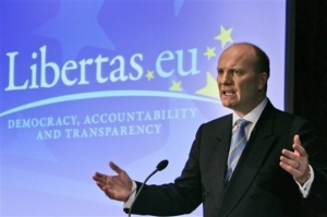 Šéf strany Libertas Declan Ganley.