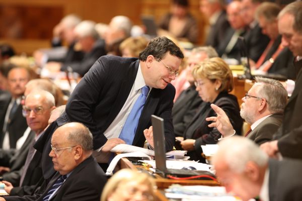 Odstupující ministr Vondra při senátním schvalování Lisabonské smlouvy