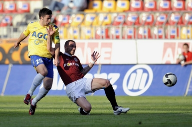 Momentka ze zápasu Sparta - Teplice.