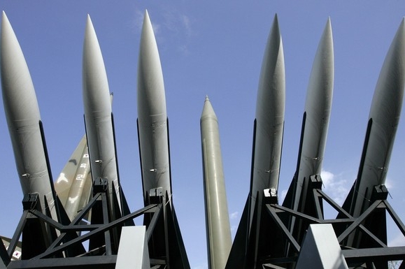 Severokorejské rakety Scud-b v jihokorejském muzeu.