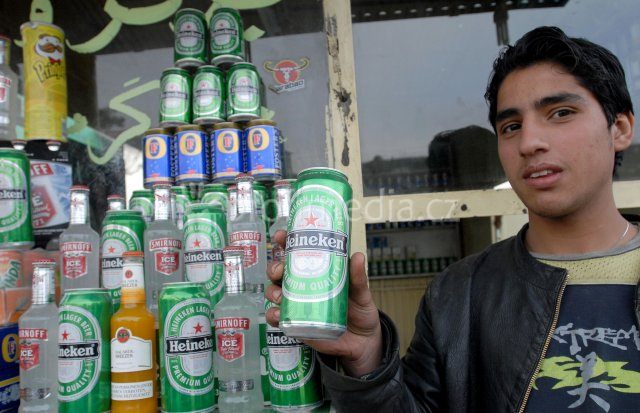 Americké pivo a limonády jsou oblíbeným artiklem.