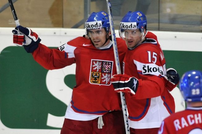 Tomáš Rolinek (vlevo) a Jan Marek na světovém šampionátu.
