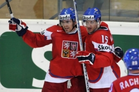 Tomáš Rolinek (vlevo) a Jan Marek na světovém šampionátu.