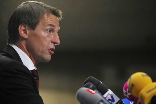 František Straka poprvé před novináři v roli kouče národního týmu.