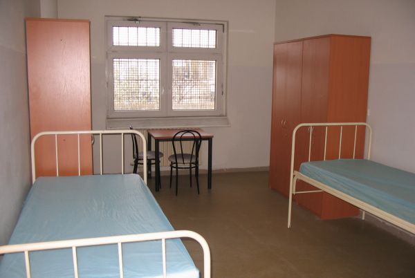 Ložnice chovanců detenčního ústavu v Brně.