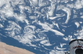 Pohled na severovýchodní pobřeží Afriky z Hubbleova teleskopu.