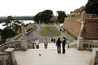U bělehradsk&eacute;ho hradu Kalemegdan.
