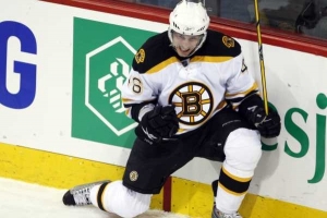 David Krjč&iacute;, 2. nejproduktivněj&scaron;&iacute; hr&aacute;č Bostonu v z&aacute;kladn&iacute; č&aacute;sti NHL.