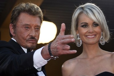 Johny Hallyday a jeho žena Leticia.