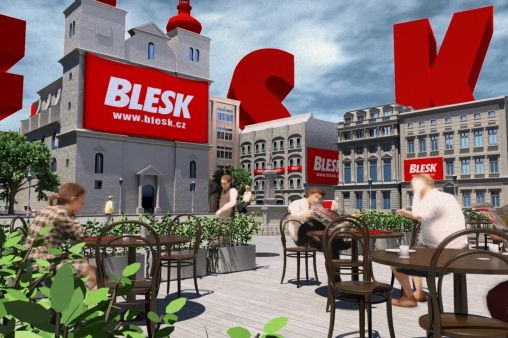 Televizní spoty Blesku jsou vytvořené 3D technologií