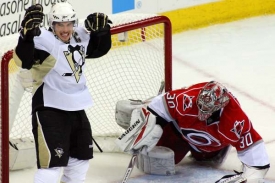 Sidney Crosby se raduje z gólu. Je ve skvělé formě, říkají spoluhráči.
