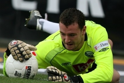 Fotbalový gólman Jan Laštůvka. Fotbalový gólman Jan Laštůvka.