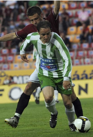 Momentka z prvoligového duelu Bohemians Praha - Sparta.