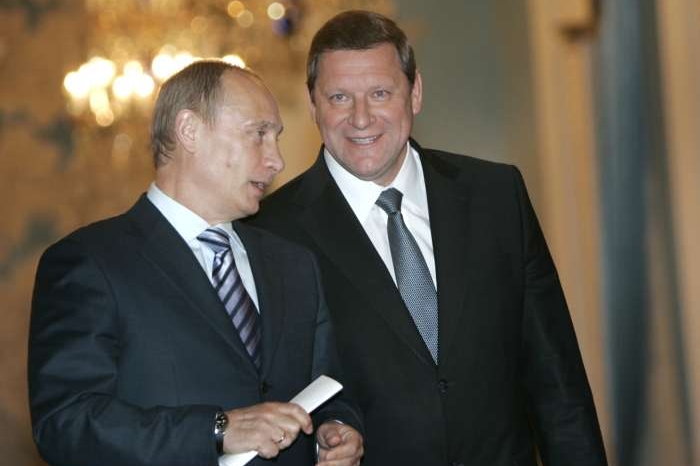 Premiéři Ruska a Běloruska - Putin a Sidorskij.