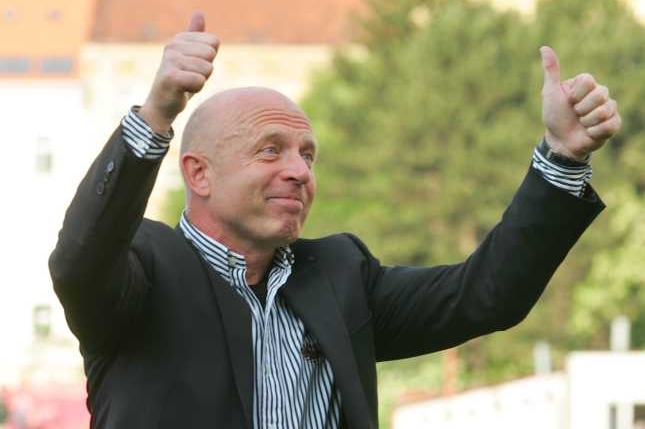 Kouč Slavie Karel Jarolím.