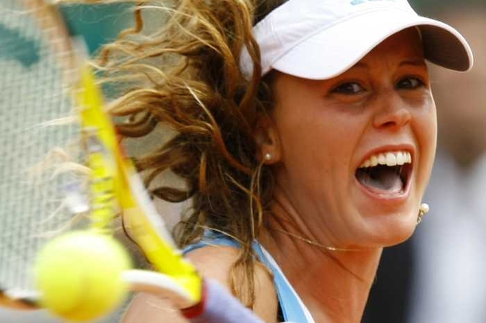 Portugalská tenistka Michelle Larcher de Britová.