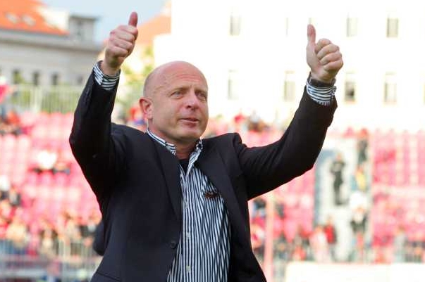 Karel Jarolím, trenér fotbalistů Slavie.