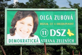Billboardy Olgy Zubov&eacute; opanovaly Prahu a okol&iacute;.