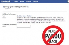Facebook zaplaven antiparoubkismem.