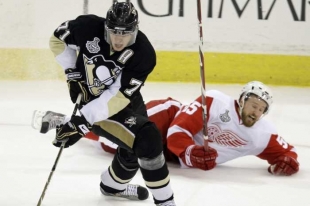 Jevgenij Malkin, ruský hokejista Pittsburghu Penguins.