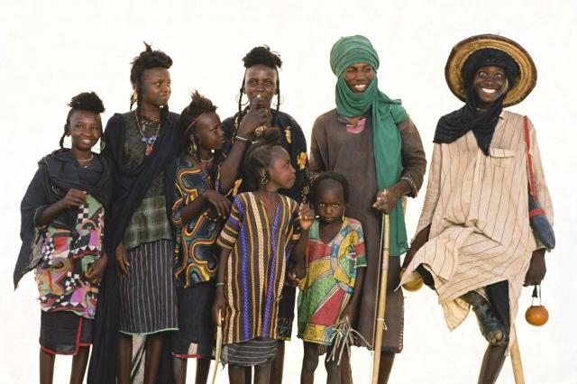 Rodina z afrického Nigeru.