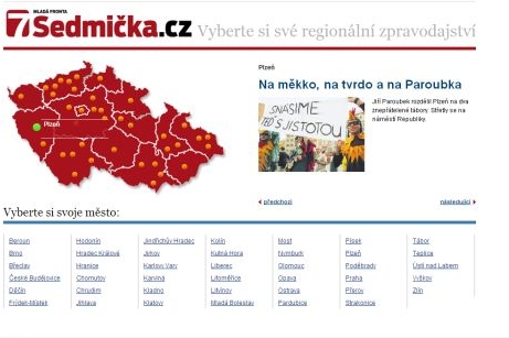 Sedmička nabízí zpravodajství ve 27 mutacích