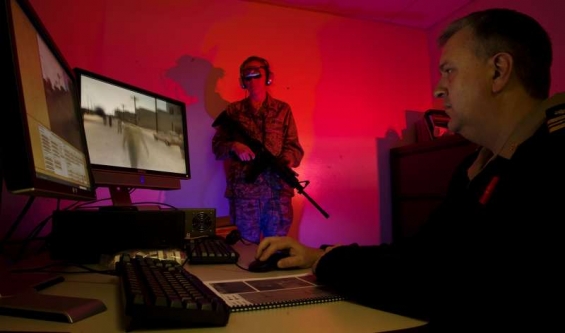 K léčení PTSD se využívá i virtuální software. Základna Travis.