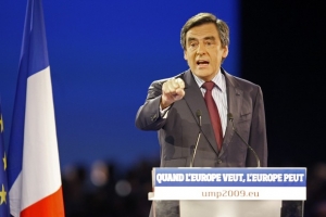 Francois Fillon během předvolební kampaně. Francois Fillon během předvolební kampaně.