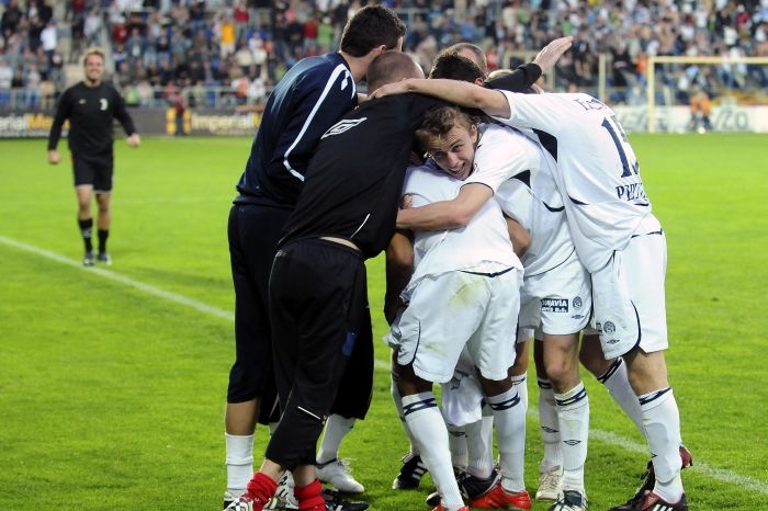 Fotbalisté Slovácka budou hrát první ligu - ilustrační foto.