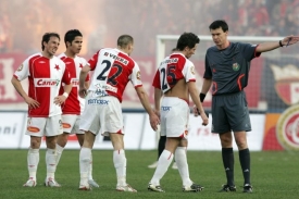 Fotbalisté Slavie Praha - ilustrační foto.
