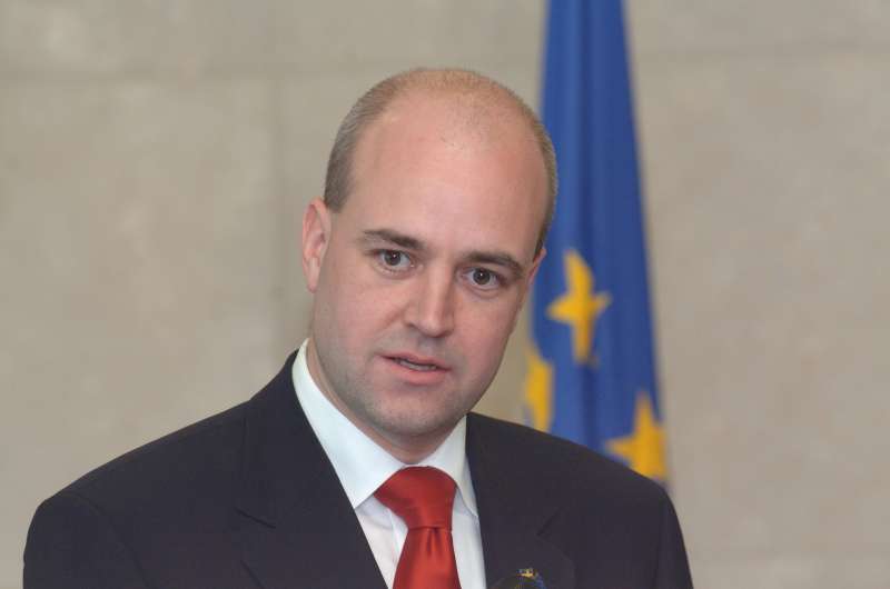 Švédský premiér Reinfeldt.