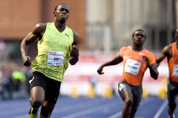Sprinter Usain Bolt s přehledem vyhrál závod v Torontu.