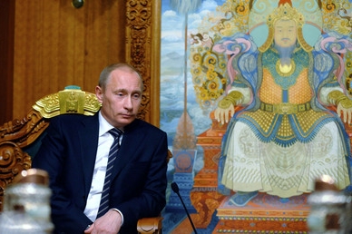 Ruský premiér Vladimir Putin (snímek z návštěvy Mongolska). 