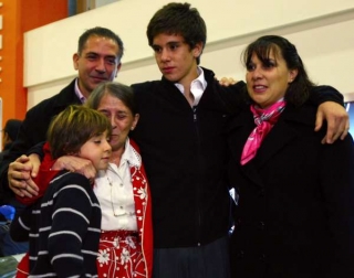 Konečně opět s rodinou - v Argentině.