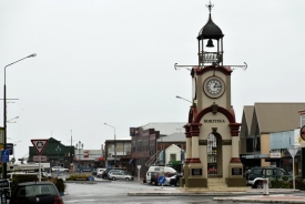 Hokitika: náměstí.
