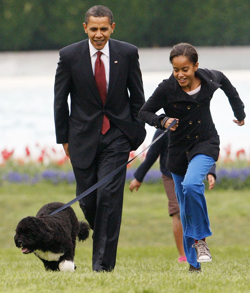 Bo. Jinak má ale Obama zvířátka rád...