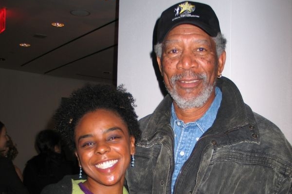 Morgan Freeman s vnučkou E´Denaou Hinesovou.