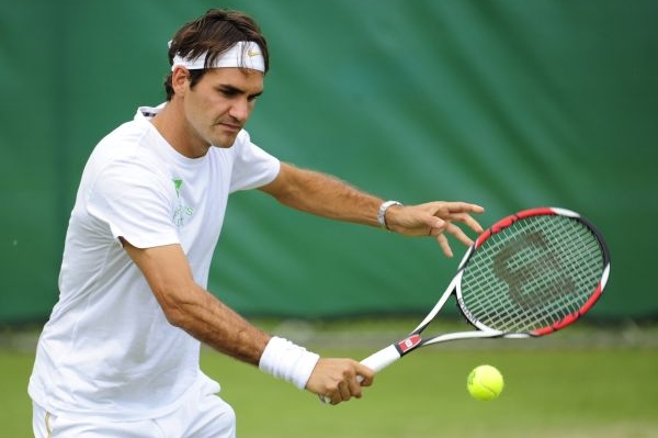 Roger Federer si na rekord věří. Roger Federer si na rekord věří.