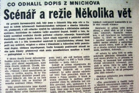 Rudé právo - Co odhalil dopis z Mnichova.