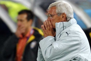 Marcello Lippi, kouč fotbalistů It&aacute;lie po prohře 0:3 s Braz&iacute;li&iacute;.