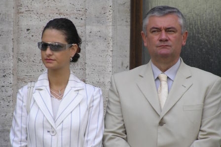 Ján Slota s manželkou L'ubomírou.