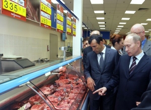 Vladimir Putin brázdil podrážděně uličky mezi regály supermarketu.