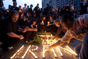 Protesty v Íránu utichly. Na Západě však ne (na fotografii Berlín).