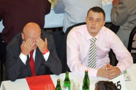 Ivan Hašek(vlevo) a vedle něj nový místopředseda Jindřich Rajchl.