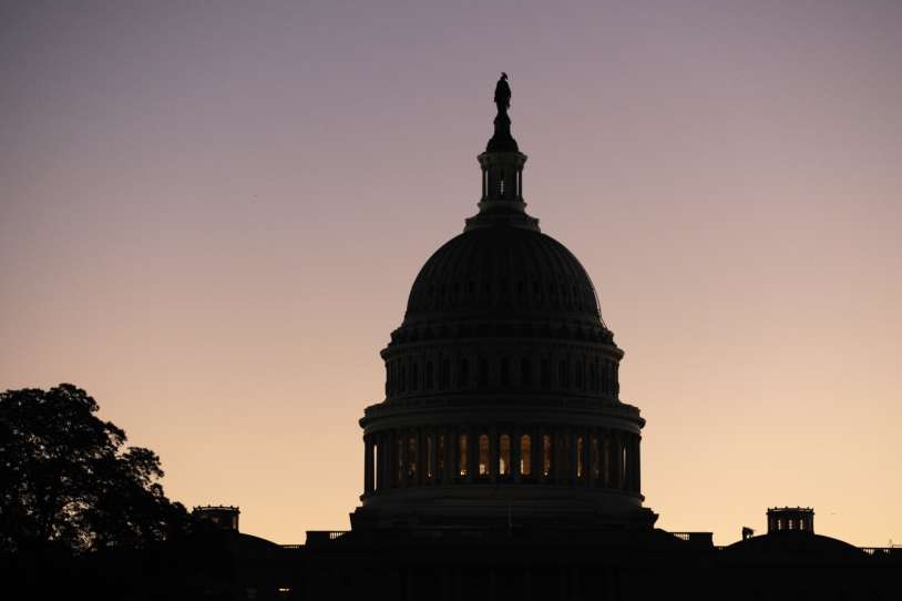 Budova Kongresu ve Washingtonu.
