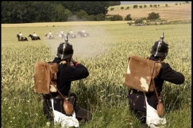 Střet rakouské a pruské armády.