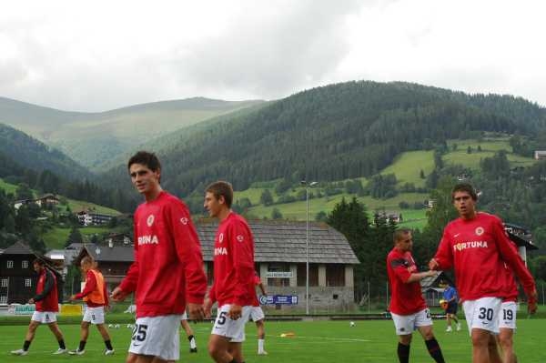 Fotbalisté Sparty na soustředění v Bad Kleinkirchheimu.
