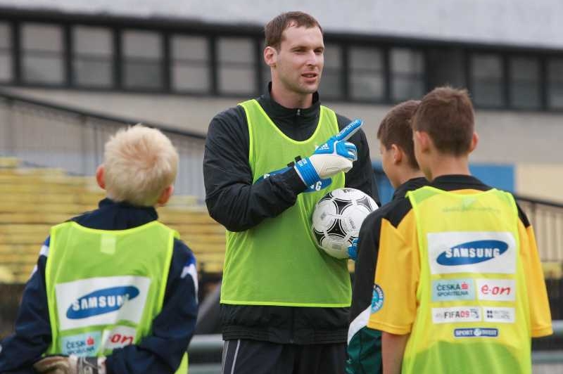 Fotbalový brankář Petr Čech. Fotbalový brankář Petr Čech.